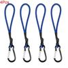 Paracord Lanyard with Heavy Duty Metal Carabiner 5 Assorted Colors Wear Resistant for Outdoor Camping Hiking Gear