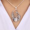 Rainbow Moonstone Gemstone 925 Sterling Silver Pendant 1.8" Partywear Jewelry For Mother CP-42-25