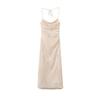 Spring European & American Silk Satin Printed Slip Dress for Women