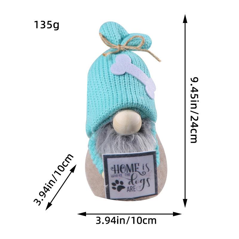 Hong Kong Christmas Craft Decorations Christmas Doll Rudolph Doll Ornaments Knitted Faceless Doll Goblin