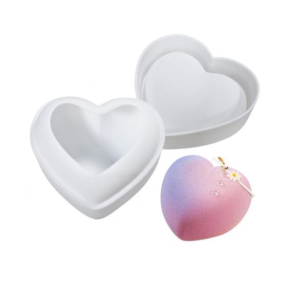 Heart Shaped Silicone Mold 3D Diamond Love Heart Shaped Mold for Jelly Chocolate Cake Handmade Soap Pudding Mold Candy Making
