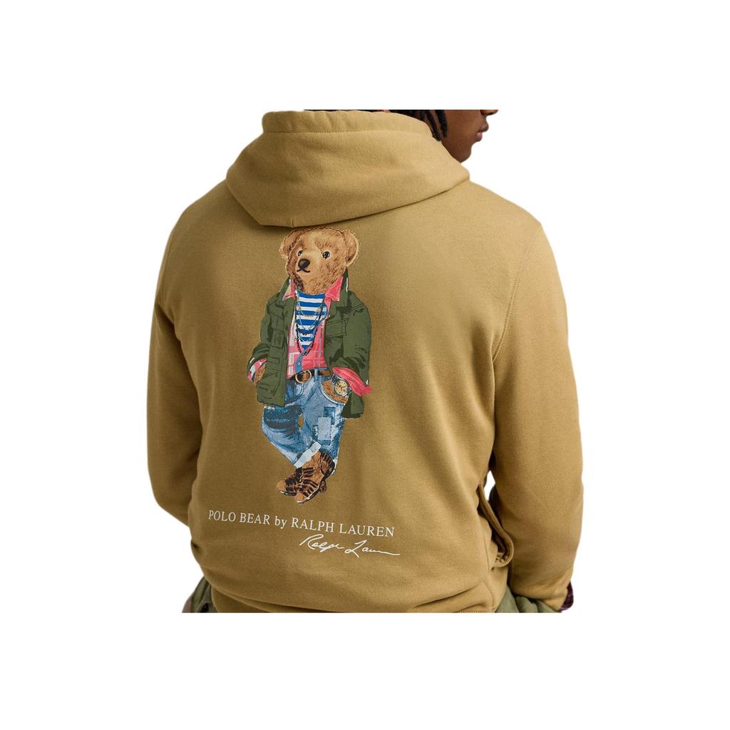 Polo Ralph Lauren Solid Color Hooded Pullover Sweatshirt Men Sweatshirts Yellow 710958449-001