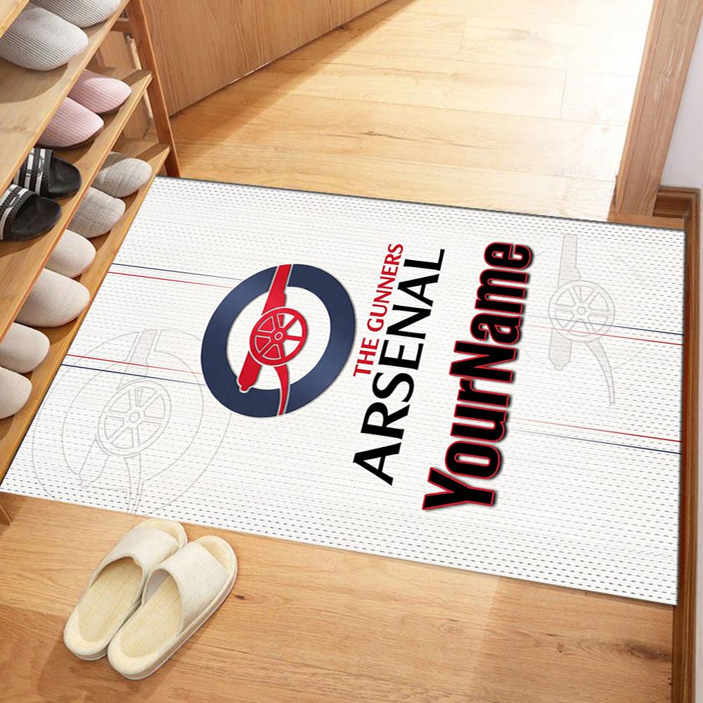 Arsenal Customize Text Carpet Suitable for Bedrooms Foyer Dining Room Study room Antislip Carpet Office home decor Best for Christmas