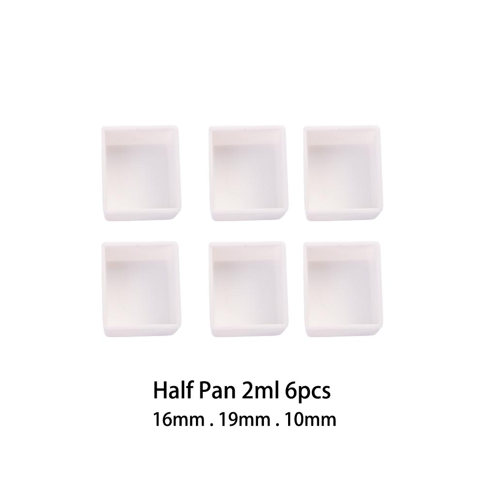 3.2ml 6/12/24/36/48pcs Artists Empty Full Pan Half Pans Paint Palette Art Supplies Watercolor Paint Grid Painting Supplies