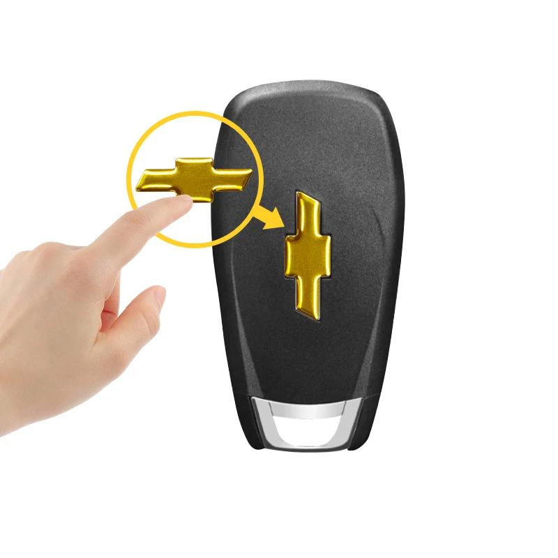 Adesivo Emblema per Chiave Auto Remota in Alluminio 18mm 22mm Accessori Auto Per Chevrolet Colorado Cruze Spark Captiva Malibu Aveo