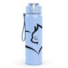 1PC Cat Head Outline Heart Silhouette 750ml Color Plastic Sports Water Bottle Leakproof Flip Straw Lid Suitable for Sports Office Home Use