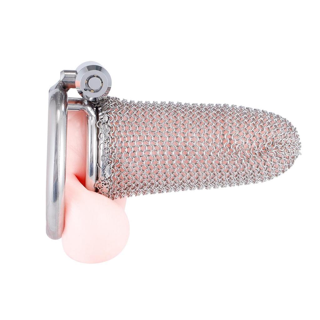 MoDi Siatka ze stali nierdzewnej męskie urządzenie Chastity gładka i lekka klatka na penisa zabawki erotyczne dla mężczyzn penisa blokada cewki moczowej gra dla dorosłych