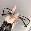 New Pochromic Myopia Glasses Anti-blue Light Cat Eye Sunglasses for Women Color Changing UV Protection Goggle Shades