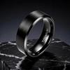 Men's Black Matte Titanium Steel Ring - Wear-Resistant, Colorfast, Versatile, and Trendy"