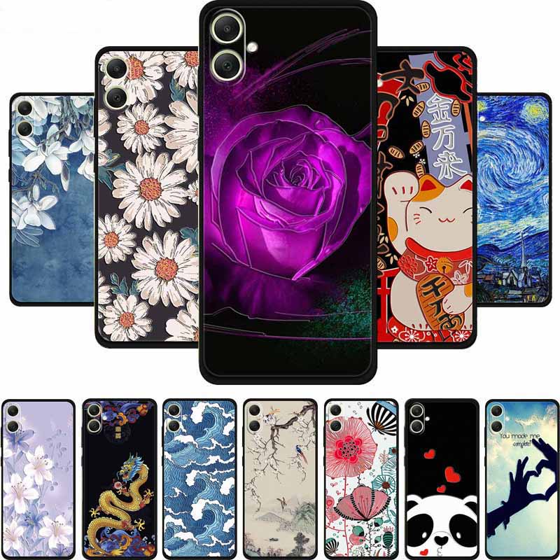 3D Präge Hülle Für Samsung Galaxy A07 2025 Handyhülle Blumen Silikon Weiche Rückseite Hülle Für Samsung A07 4G Hülle Funda Schale