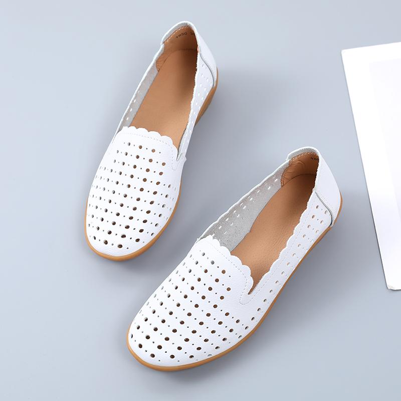 Fashion Summer New Fashion Round Toe Nurse Shoes Soft Sole Non Slip Sandals Flat Shoes Breathable Casual Sports Womens Shoes