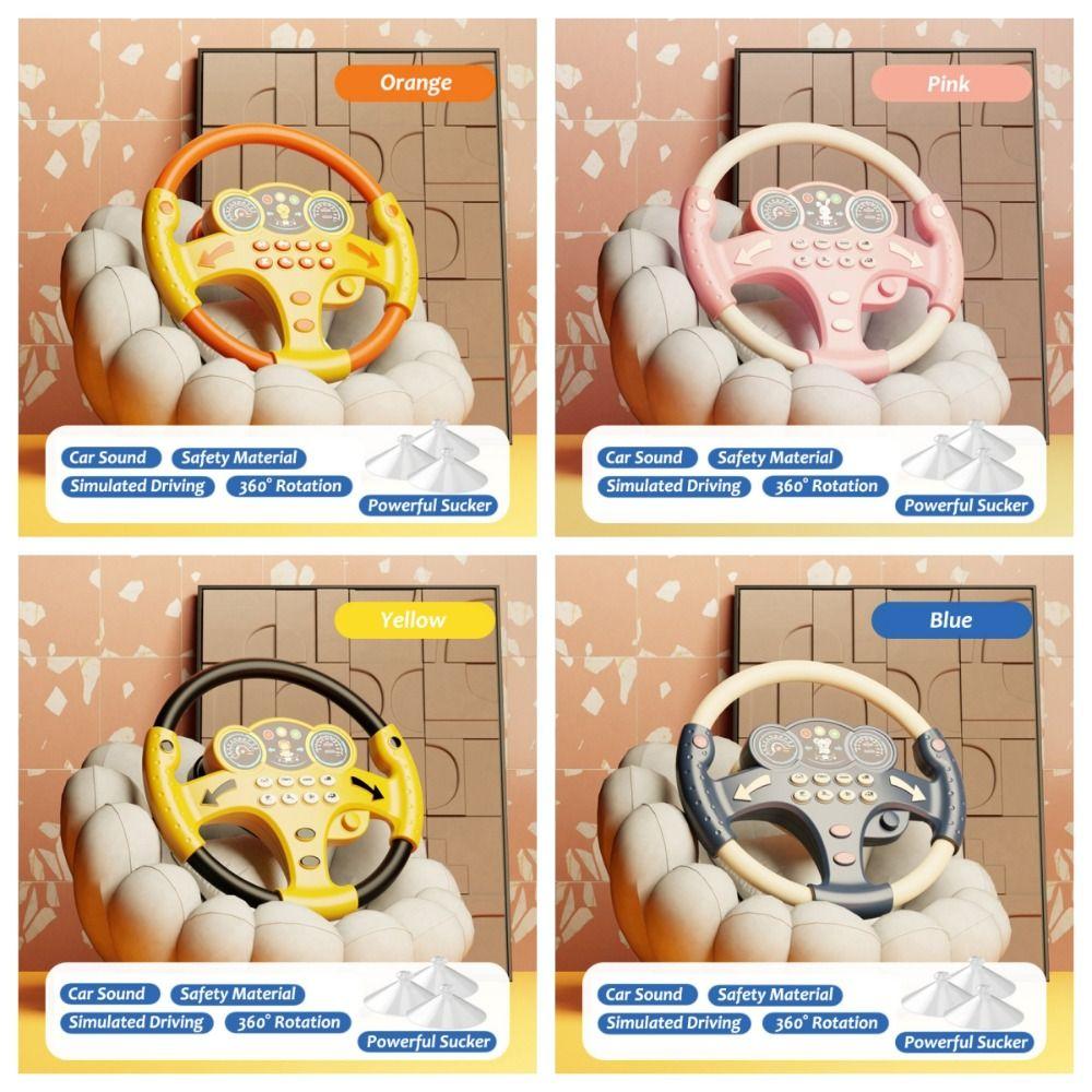 Electric Steering Wheel Vocal Toys Copilots Stroller Copilot Steering Wheel Infant