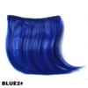 Hair Bangs 2Clips Clip-in Synthetic Hair Extension Rainbow Colorful Frontal Fake Fringe Hairpiece Instant Creative Hairstyle