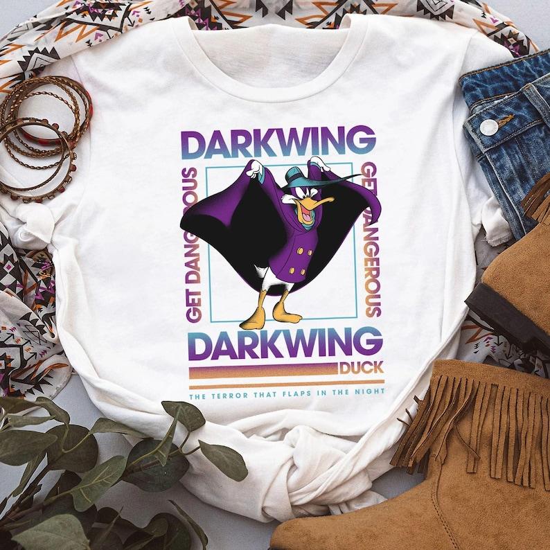 Disney Darkwing Duck Get Dangerous Square T-Shirt Unisex Adult T-shirt Kid shirt Gift for Birthday Hoodie Sweatshirt Toddler Tee 160