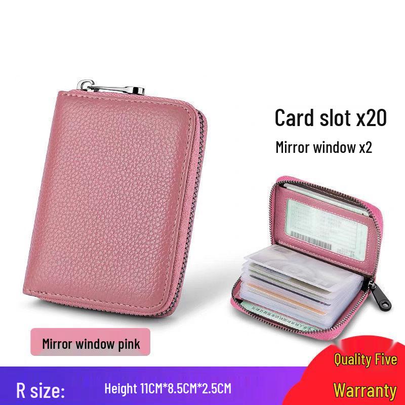 Противокражный держатель для карт из натуральной кожи - Ультратонкий, Многокарточный, Унисекс