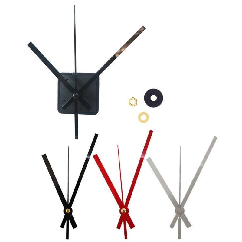 Quiet Quartzs Clock Movement Mechanism with Long Shaft Thread Motor and Metal Hands Kits for Clock Crafting Projects