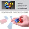 100 PCS Silicone Tapered Plug Kit, High Temp Resistant Silicone Stoppers Assortment Kits, Protecting Hole Plugs During Spraying, Coating, Painting,