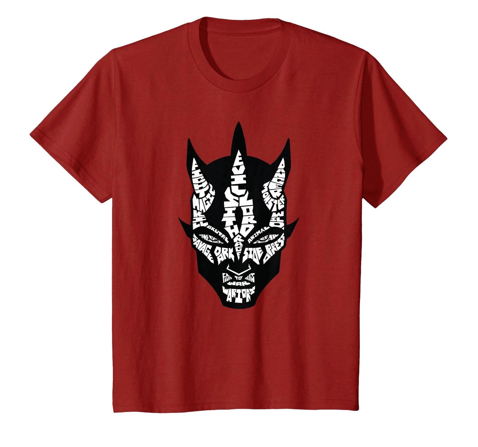 Star Wars Darth Maul Wordplay White T-Shirt_ S