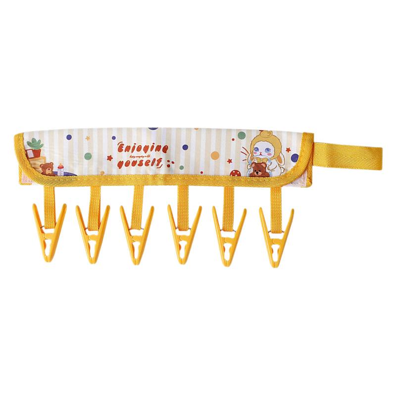 Cartoon Travel Folding Clothes Hanger - Portable Clothes Drying Rack - Underwear, Underpants and Socks Holder for Drying