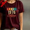 Nostalgia Gen X 1976 Year Edition Graphic Tee Shirt High Quality Cotton Vintage Classic Fashion Streetwear Crewneck Shortsleev