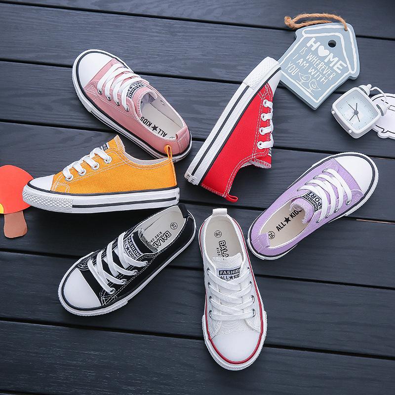 Eltern-Kind-Schuhe Jungen und Mädchen Schnürschuhe Kleine weiße Kinder Casual Canvas Schuhe Baby Sneakers Sneakers