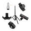 KINGJOY FL2019 Adjustable Metal Tripod Light Stand 8kg 17.6lbs Load Capacity 1 4 Inch Screw Max. Height 180cm 5.9ft