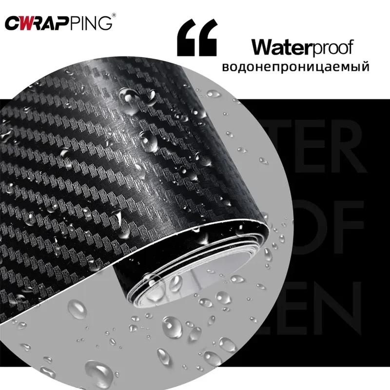 3D Carbon Fiber Vinyl Wrap Car Stickers Auto Door Protection Film Carbon Fiber Motorcycle Helmets Vinyl Film for Car Accessories