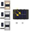 Solar Wall Lamp Outdoor Led Light With Warm Light For Garden Pathway