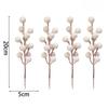 4/20PCS Artificial White Berries Stems DIY Christmas Tree Berry Branch Ornament Wedding Home Party Fake Fruit Flower Decoration