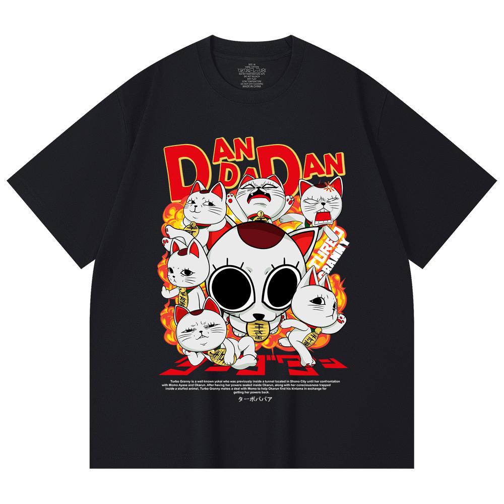 230 Gsm 100% Cotton Dandadan V12 Turbo Granny Print Unisex Heavy Cotton T Shirt