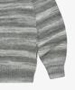 Golden Sunshine Wool Stripe Knit Hood Zip-Up_Grey