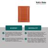 Grille D'aération KOTARBAU 230x165 Mm Grille D'évacuation D'air À Visser Avec Moustiquaire Résistante À La Corrosion Rouge Brique