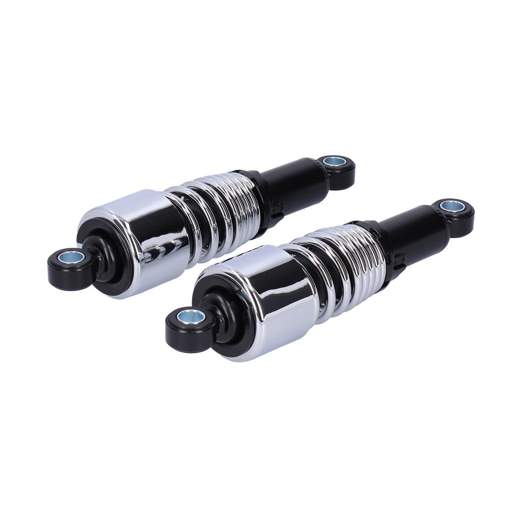 Pair of 10.5in Motorcycle Shocks Absorber Damper Fit for XL883 XL883R 200R 200L(Black Chromeplate )