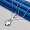 925 Sterling Silver 16-30 Inch Exquisite Heart-shaped Lock Pendant Necklace for Women's Fashion Wedding Jewelry Accessories