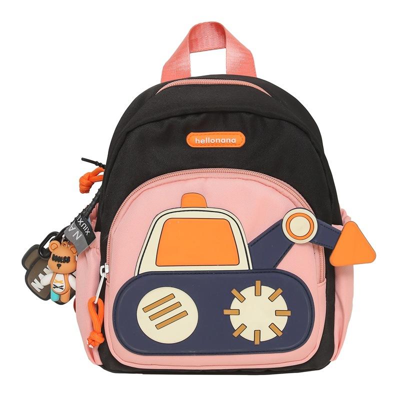 Schoolbag cute backpack boys girls kindergarten children school bag new cartoon car light backpack