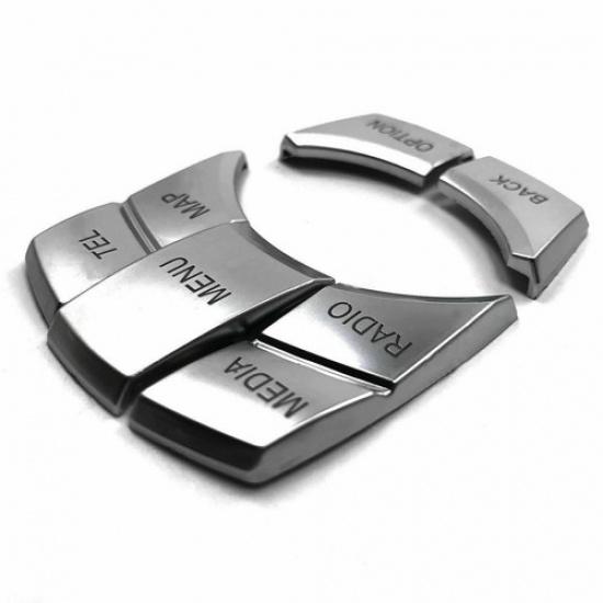 Chrome IDrive Multi Media Button Decor Cover Trim For BMW 1 3 4 5 6 X5 X6 X1 X3