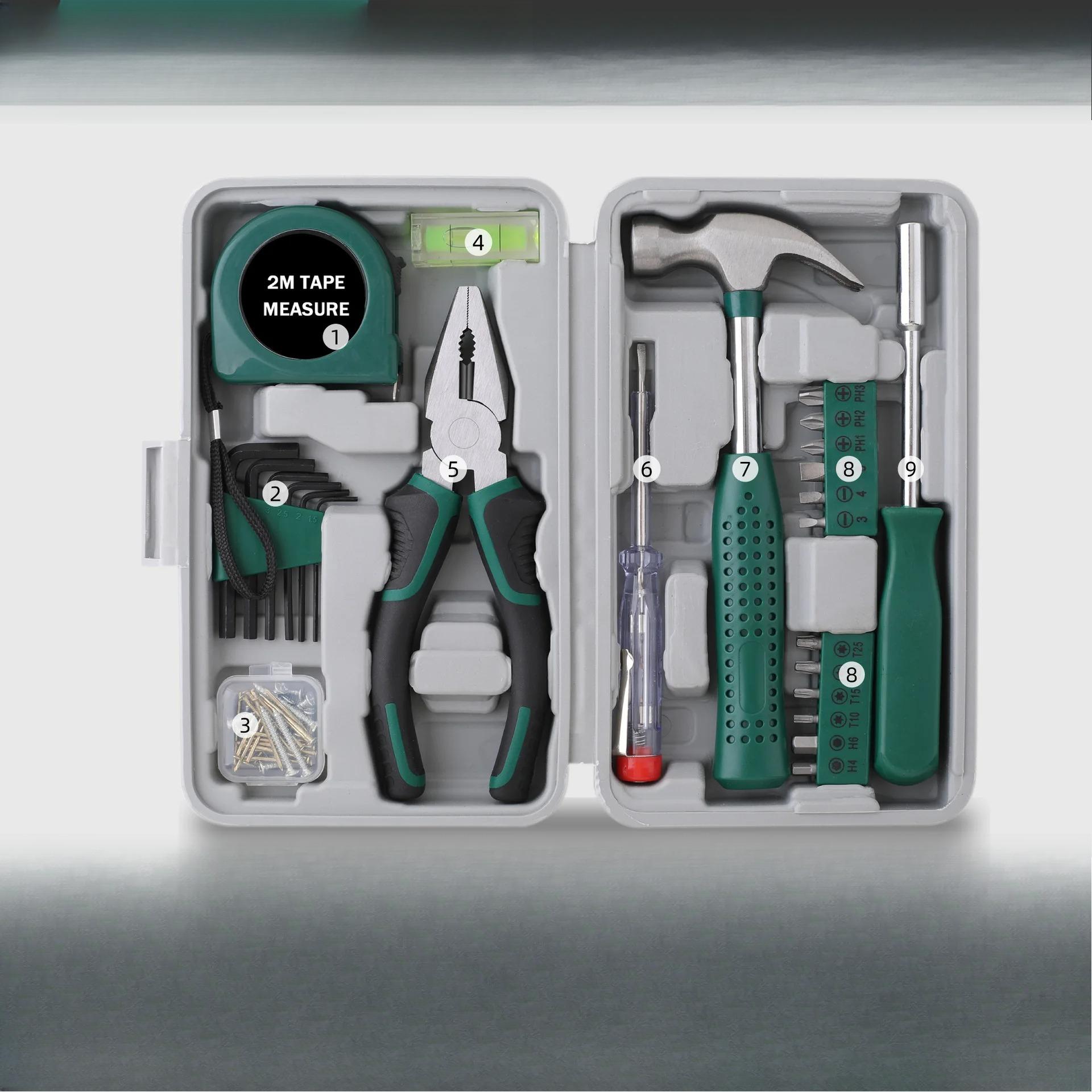 

Home Tool Set Hexagonal Wrench Screwdriver Pliers Home Repair Combination Toolbox