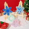 Decorações de Molde de Cola Conjunto de Enfeites de Natal Moldes de Silicone Resina para Enfeites Artesanato DIY Veado Papai Noel Boneco de Neve Epóxi
