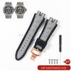 19x28mm Black Blue Red for Roger Dubuis EXCALIBUR Genuine Leather Watch Strap Special Interface Supple Moisture Wicking Design