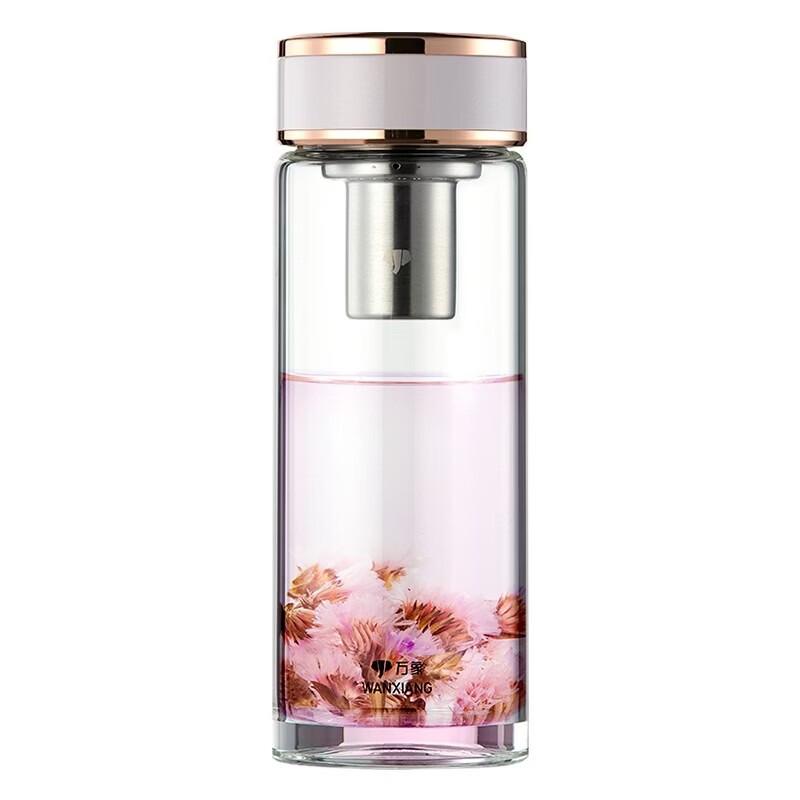 WANXIANG Portable Borosilicate Glass Mug