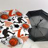 1PC Basketball HoopAutomatic Open/Close Umbrella with Windproof, 8-Rib Sturdy Canopy, Durable Ribs, Fashionable Design, Outdoor Accessory, Fun Prin, H