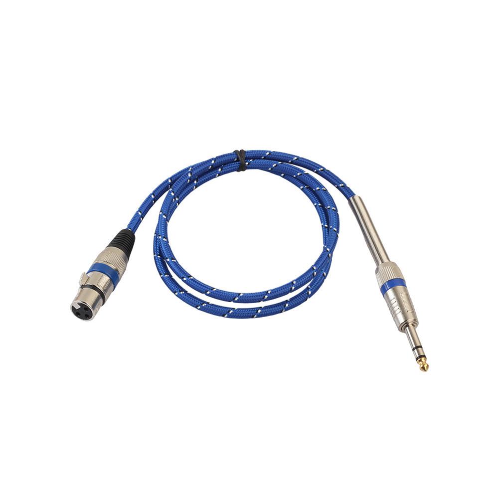 Nylon geflochten 1/4 '' Klinke 6,35 mm Stereo Stecker auf XLR Buchse Mic Nylon geflochten 1/4 '' Klinke 6,35 mm Stereo Stecker auf XLR Buchse Mic