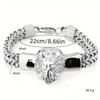 Herren Edelstahl Löwenkopf Armband Accessoires Mode Charm Armband Herren Gold Armband Luxus Herren Geschenk Rock Stil