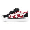 Vans Old Skool Low Top Kids Skate Shoes Kids Sneakers Black Red VN0A4BUV2JX
