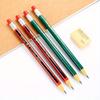 Lot de 3 crayons mécaniques aléatoires de 2,0 mm, crayons automatiques pour dessin et écriture, 2B, crayons push, fournitures scolaires, papeterie