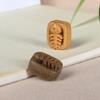 Green Sandalwood Carved Fish Bones Charm Bracelet & Keychain Pendant