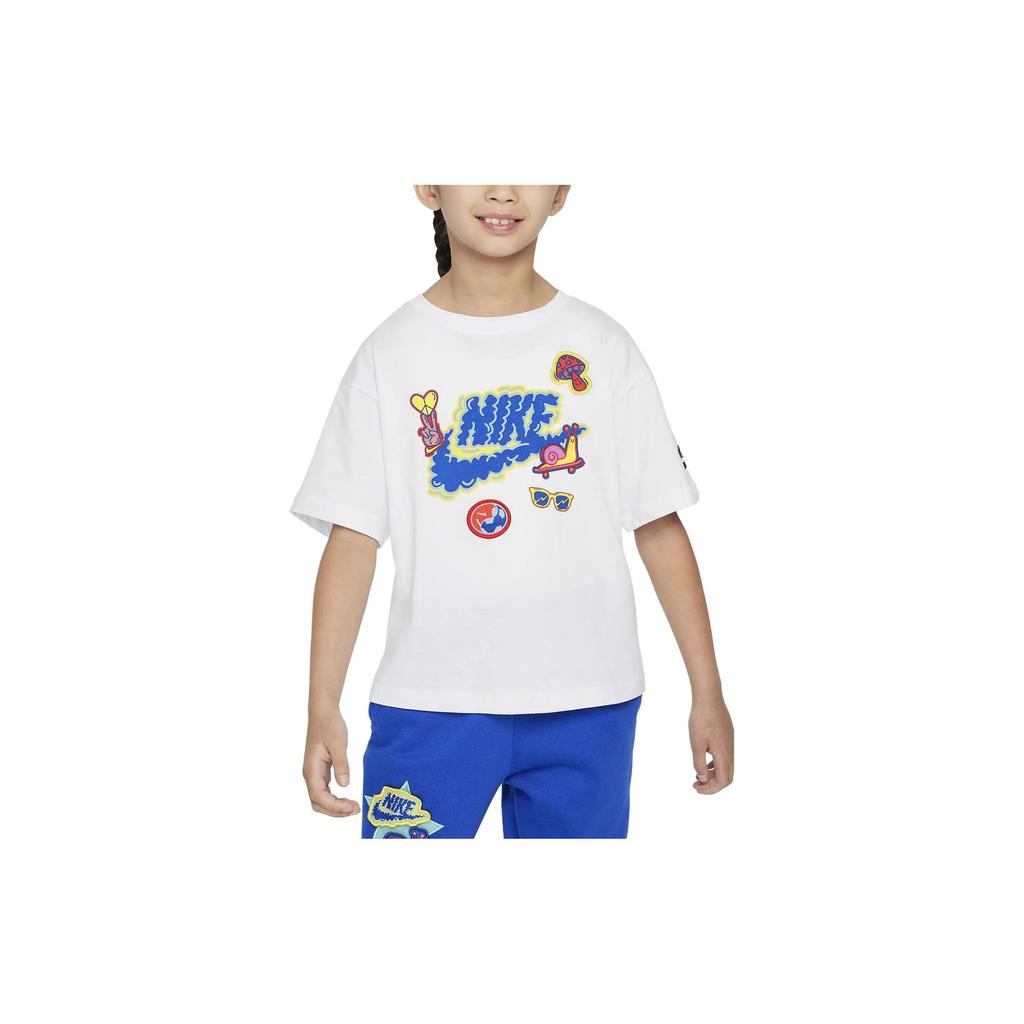 Nike Kids T Shirts Crew Neck Moderate FV2540-100