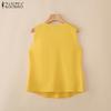 ZANZEA Women Casual V-Neck Summer Sleeveless Tank Tops