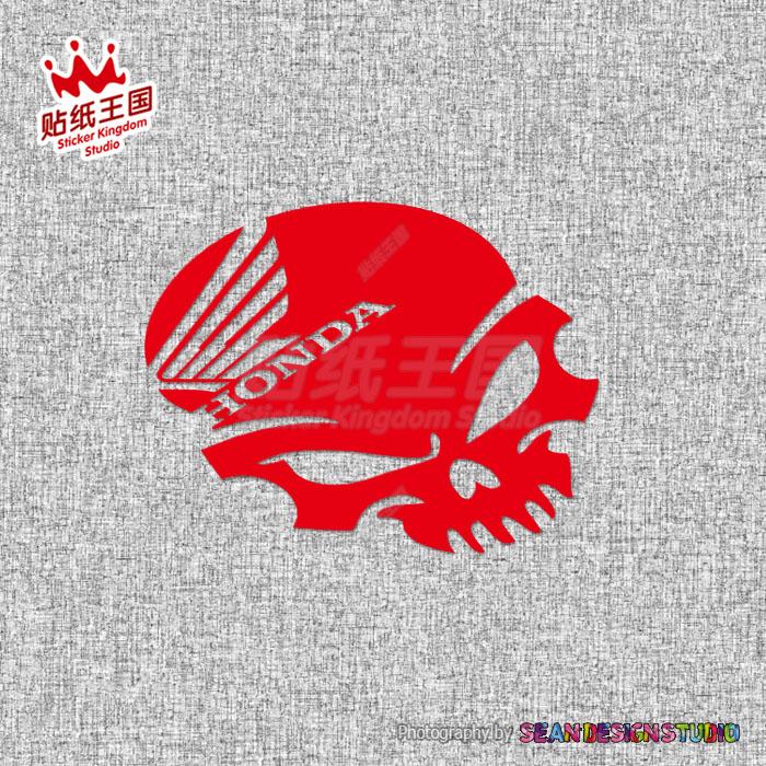 For Honda Skull CBR1000 600RR CB1000R CB1100 CB650F CBR300R VFR1200 Africa Twin motorcycle Waterproof Sticker 25 JS1