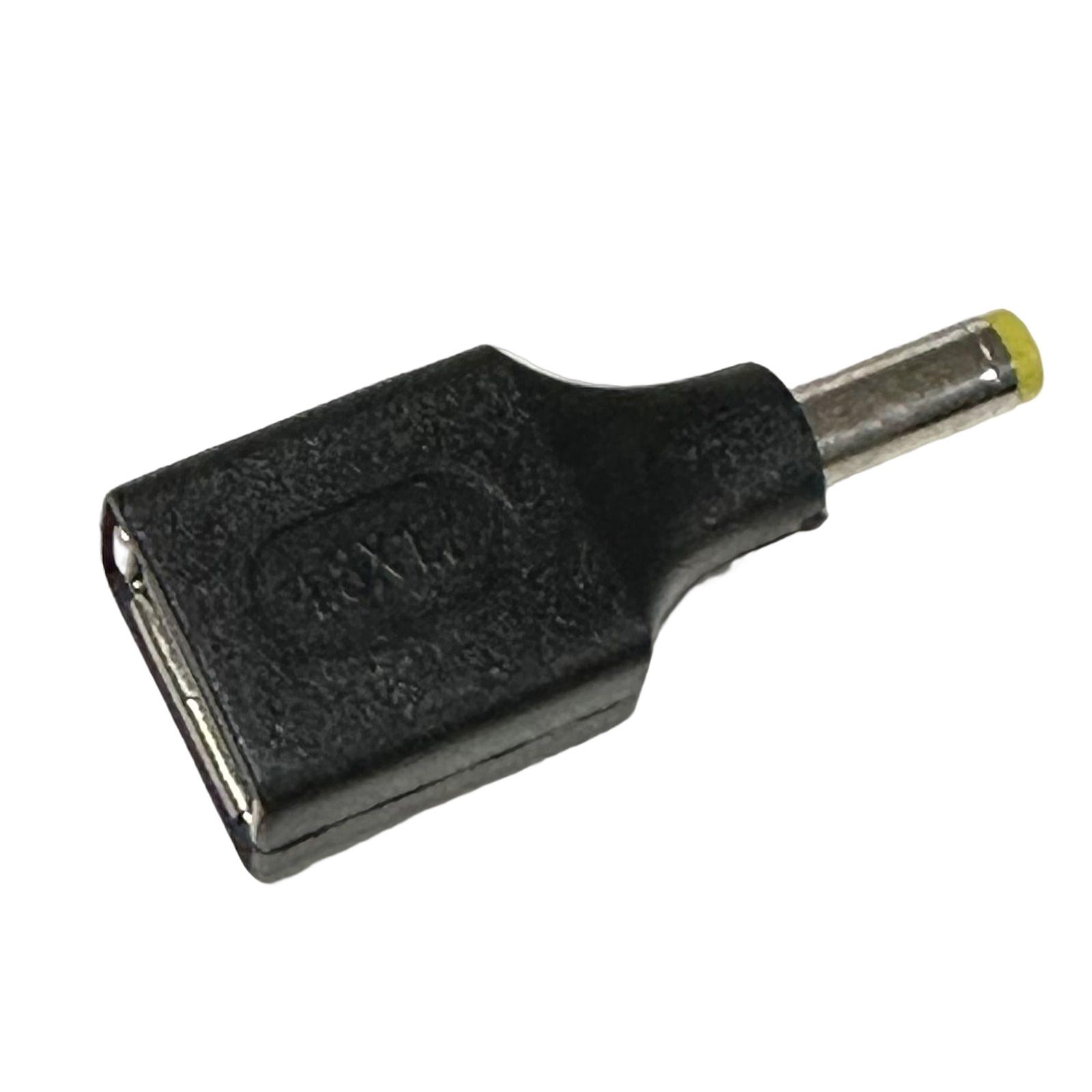 

USB-адаптер постоянного тока USB-гнездо на 2,5/3,0/3,5/4,0/4,8/5,5 мм штекерный разъем адаптера зарядного преобразователя для ноутбука 4817